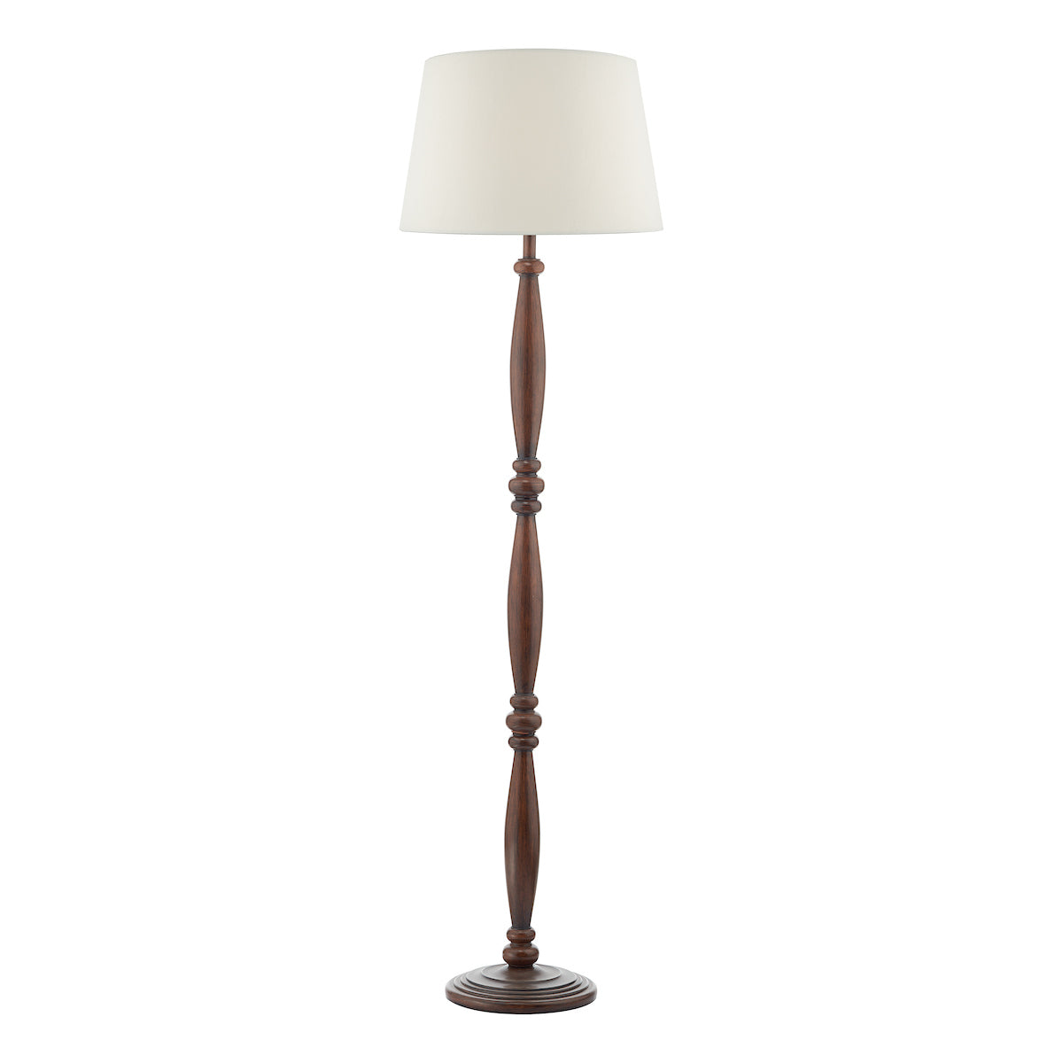 Hayward Floor Lamp Dark Wood Base Only<br>Wood Effect