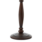Hayward Floor Lamp Dark Wood Base Only<br>Wood Effect