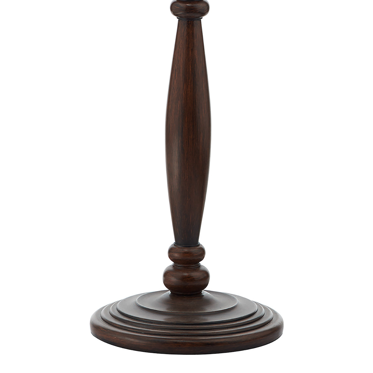 Hayward Floor Lamp Dark Wood Base Only<br>Wood Effect