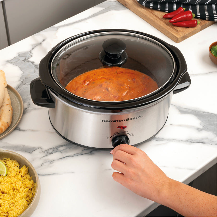 Hamilton Beach HBSC040S 'The Comfort Cook' 3.5L Slow Cooker-Silver