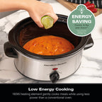 Hamilton Beach HBSC040S 'The Comfort Cook' 3.5L Slow Cooker-Silver