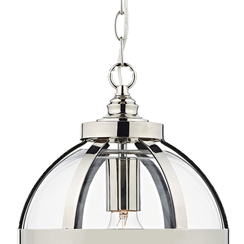 Heath 1 Light Pendant Polished Nickel<br>Polished Nickel
