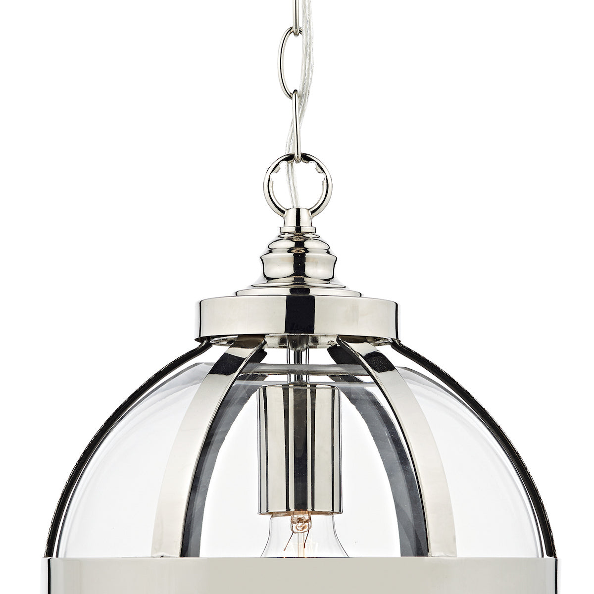 Heath 1 Light Pendant Polished Nickel<br>Polished Nickel