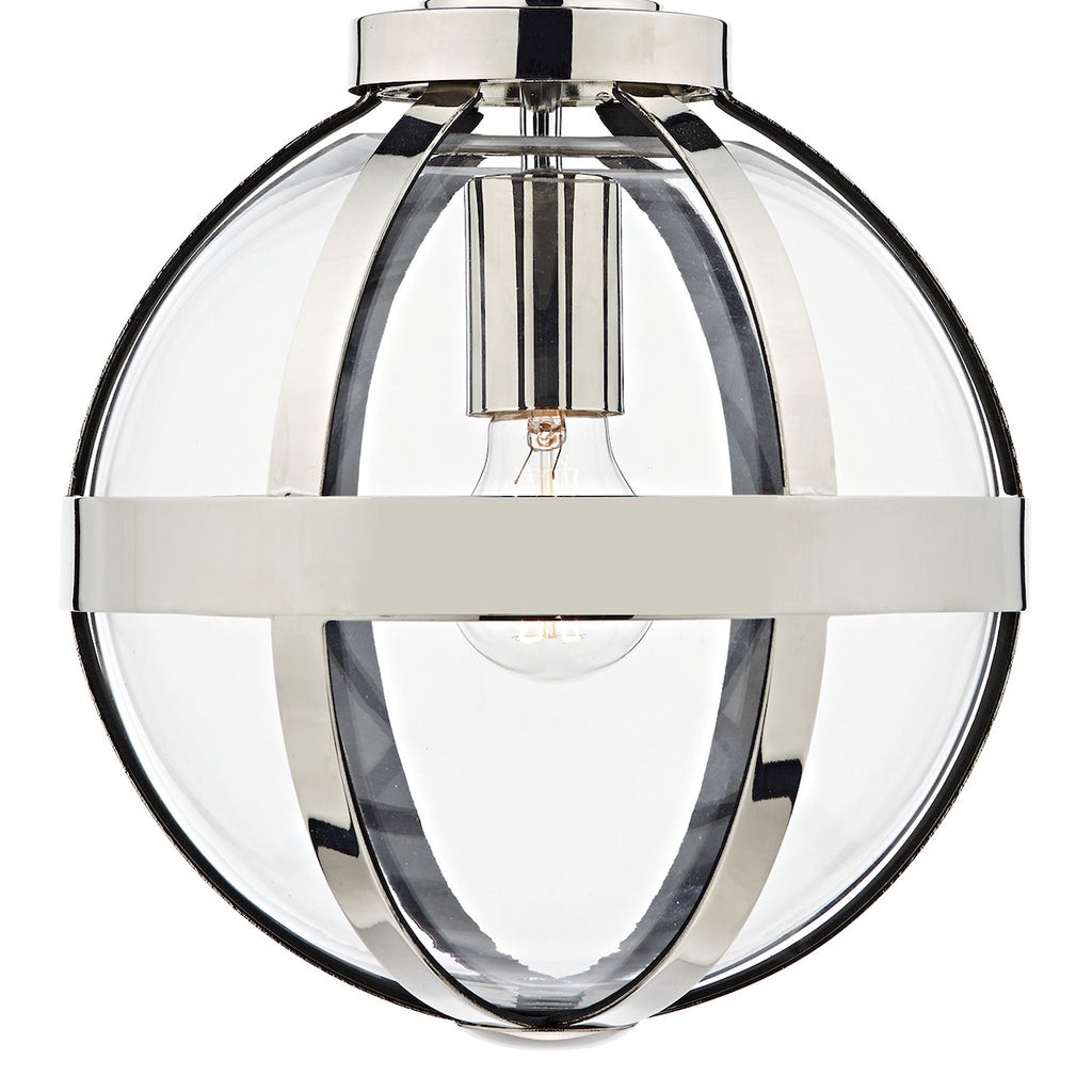 Heath 1 Light Pendant Polished Nickel<br>Polished Nickel