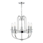 Heythrope 5 Light Pendant Polished Nickel<br>Polished Nickel