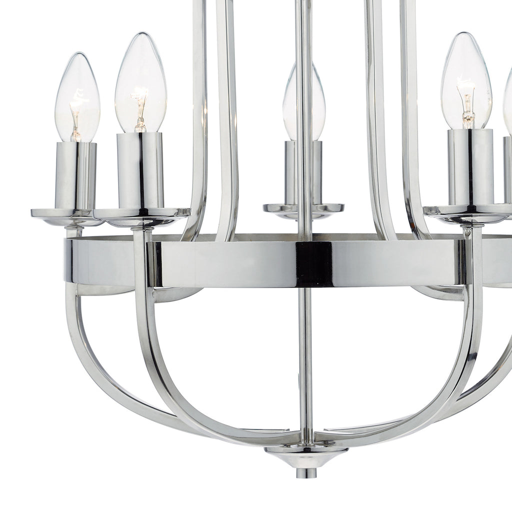 Heythrope 5 Light Pendant Polished Nickel<br>Polished Nickel