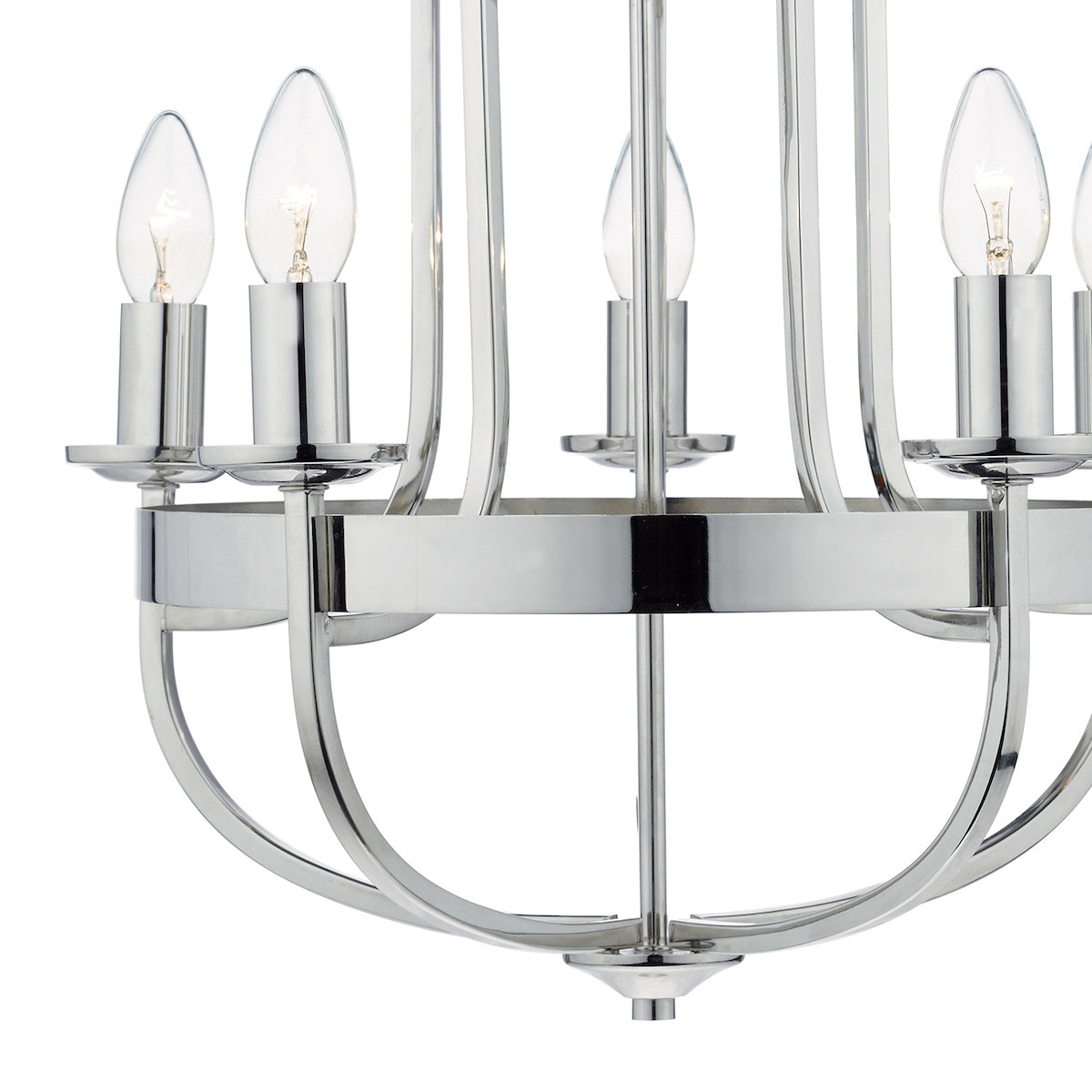 Heythrope 5 Light Pendant Polished Nickel<br>Polished Nickel