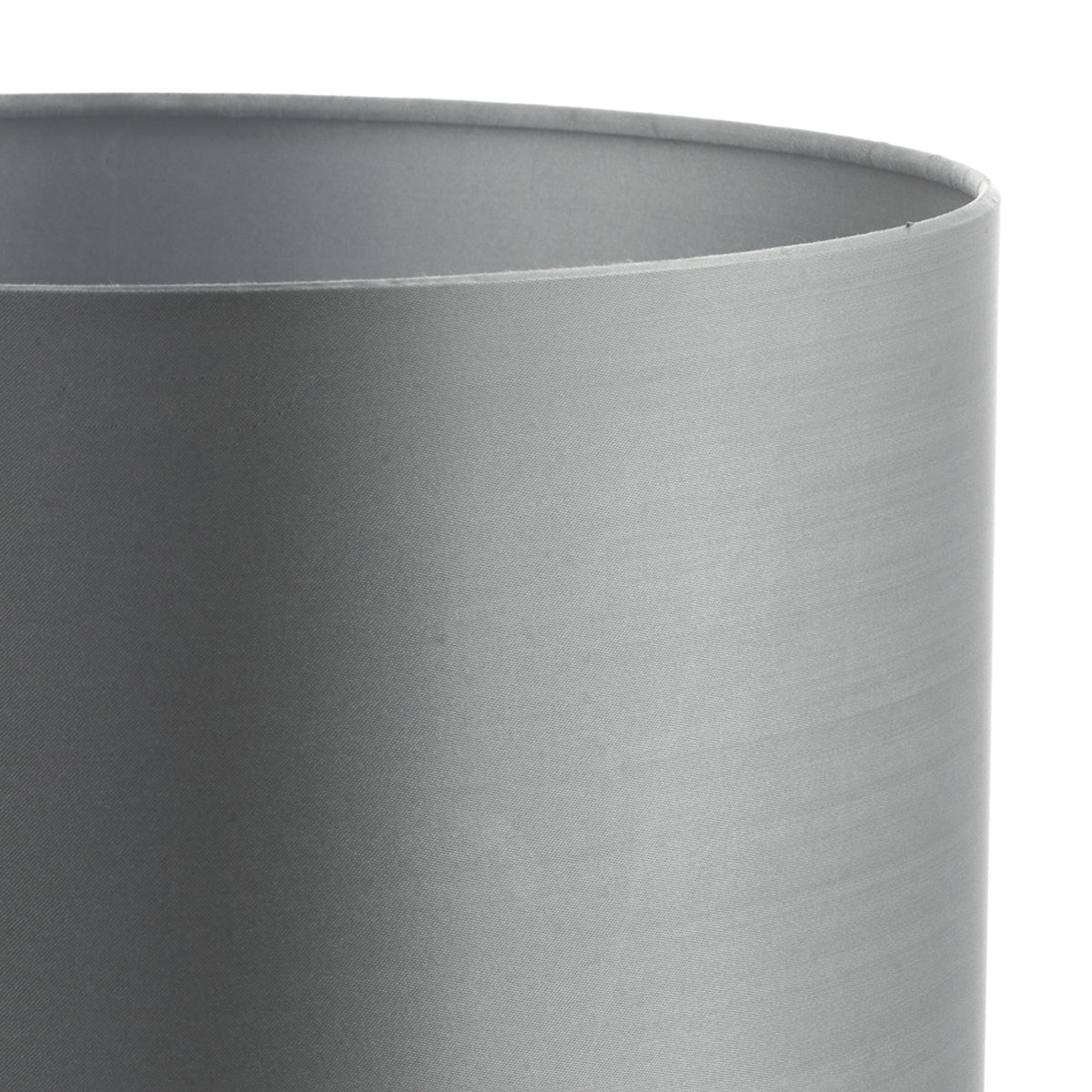 Hilda Grey Faux Silk Drum Shade 12cm<br>Grey