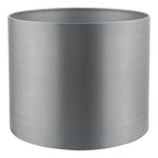 Hilda Grey Faux Silk Drum Shade 12cm<br>Grey
