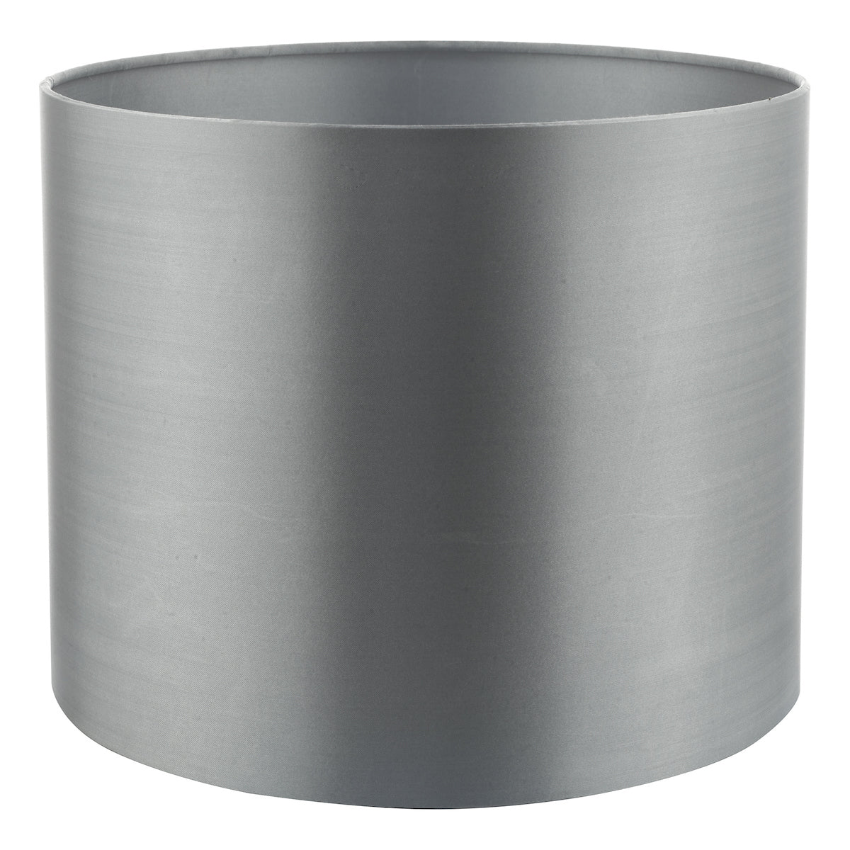 Hilda Grey Faux Silk Drum Shade 12cm<br>Grey