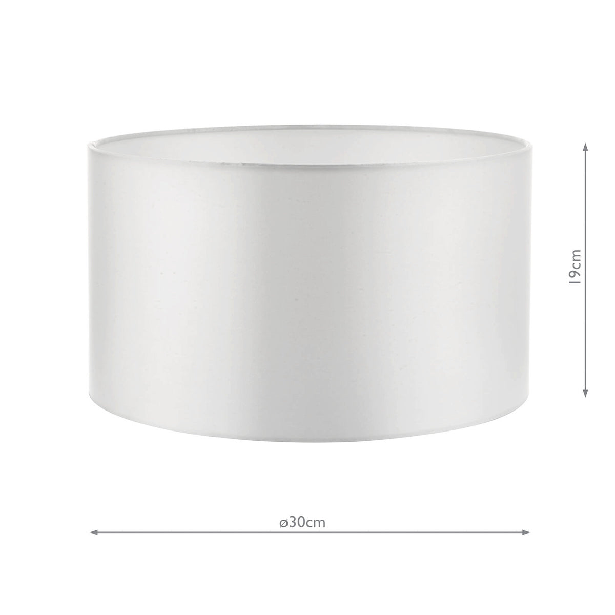 Hilda Ivory Faux Silk Drum Shade 30cm<br>Ivory