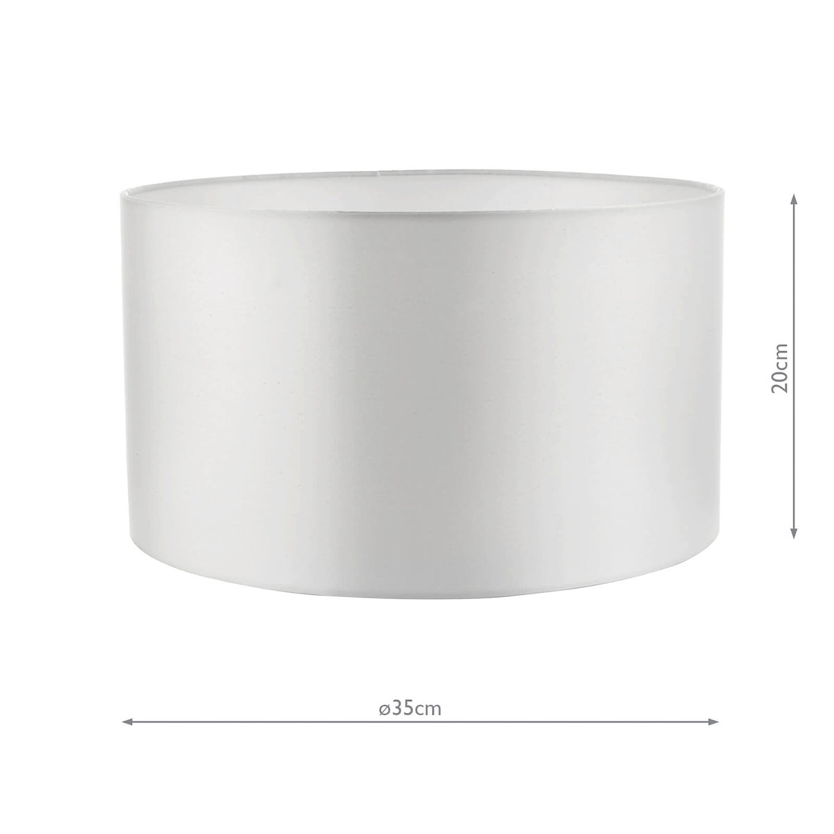 Hilda Ivory Faux Silk Drum Shade 35cm<br>Ivory