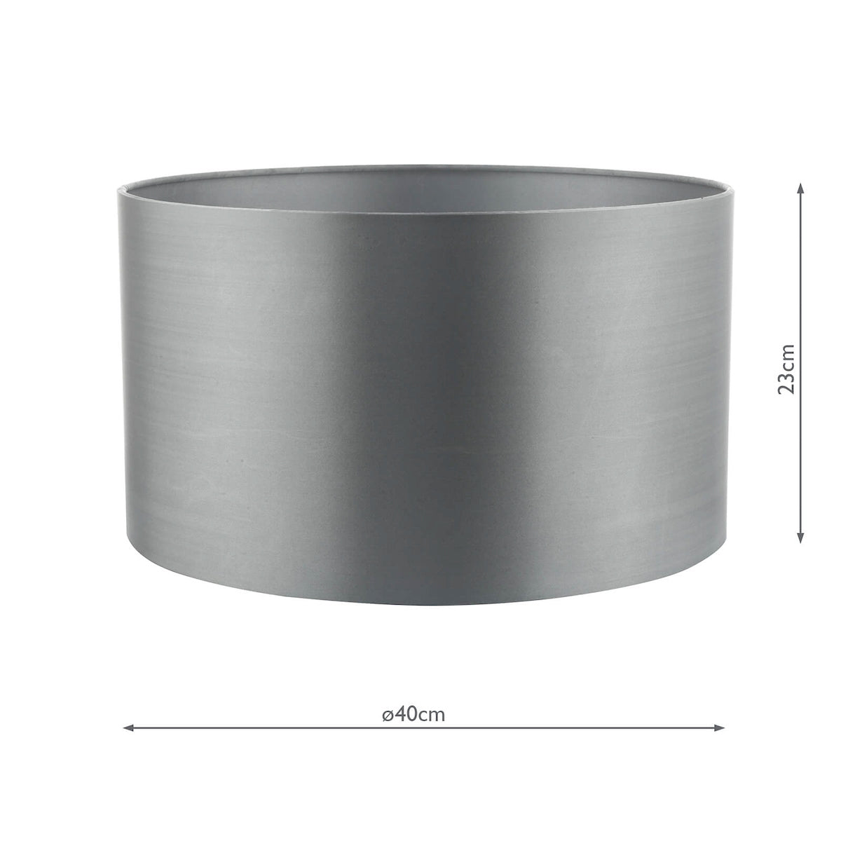 Hilda Grey Faux Silk Drum Shade 40cm<br>Grey