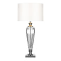 Hinton Table Lamp Polished Chrome Crystal With Shade <br>Crystal