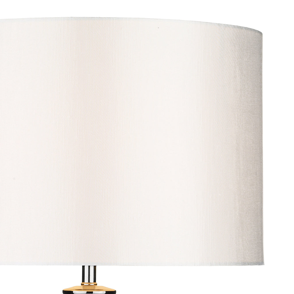 Hinton Table Lamp Polished Chrome Crystal With Shade <br>Crystal