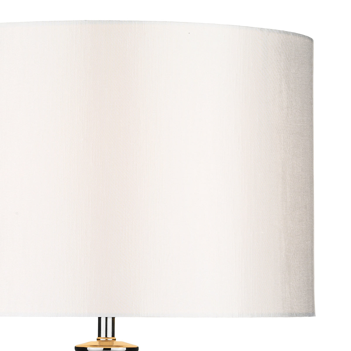 Hinton Table Lamp Polished Chrome Crystal With Shade <br>Crystal