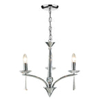 Hyperion 3 Light Dual Mount Pendant Polished Chrome Crystal<br>Polished Chrome