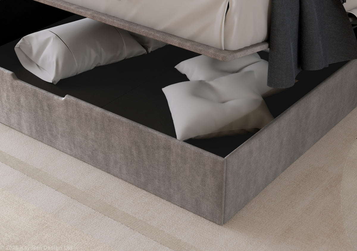 Hatley 4'6 End Lift Ottoman In Taupe