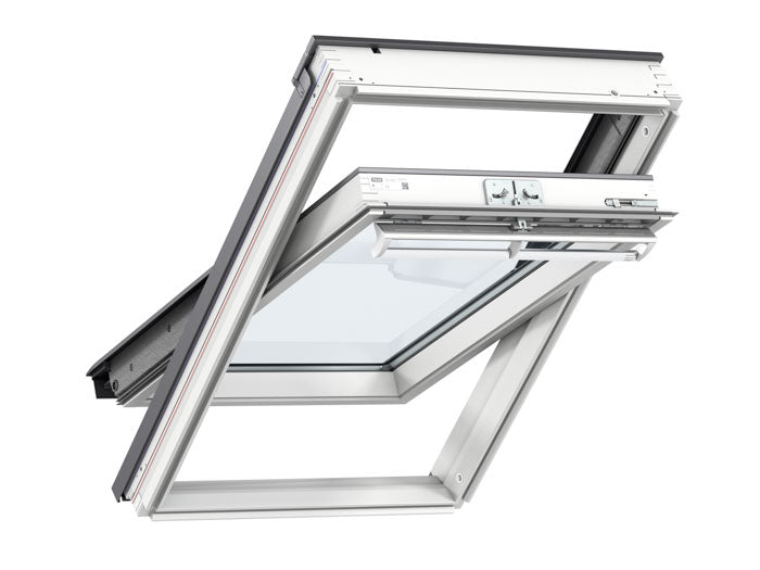 Velux GGL MK04 2070  Manual Centre Pivot Window Laminated - Double Glazed - White - 78x98cm