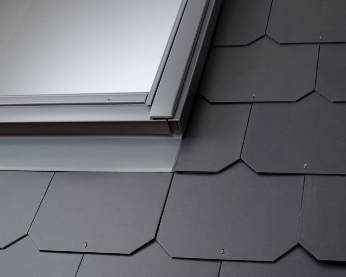 Velux EDL CK04 1000 Single Slate Flashing With BFX Underfelt - Grey - 55x98cm
