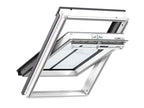 Velux GGL CK04 SD5N2 Manual Centre Pivot Conservation Window - White int / Black ext - With Glazing Bar - 55x98cm