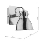 Idaho Single Wall Spotlight Natural Chrome<br>Chrome