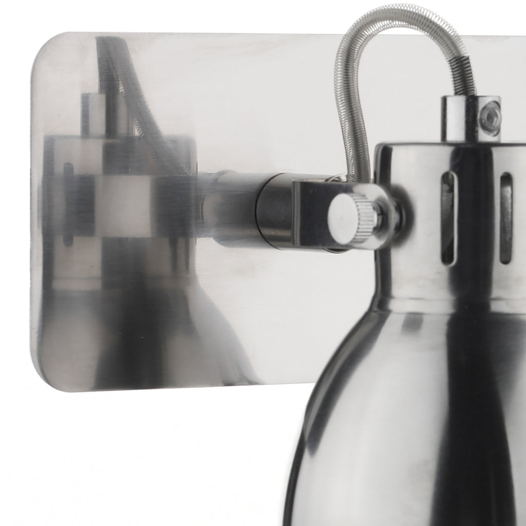 Idaho 2 Light Wall Spotlight Natural Chrome<br>Chrome