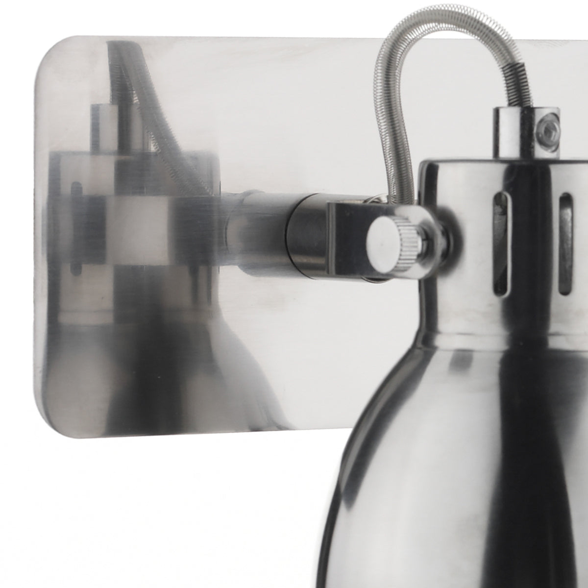 Idaho 2 Light Wall Spotlight Natural Chrome<br>Chrome