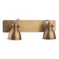 Idaho 2 Light Wall Spotlight Natural Brass<br>Natural Solid Brass