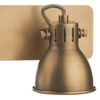 Idaho 2 Light Wall Spotlight Natural Brass<br>Natural Solid Brass