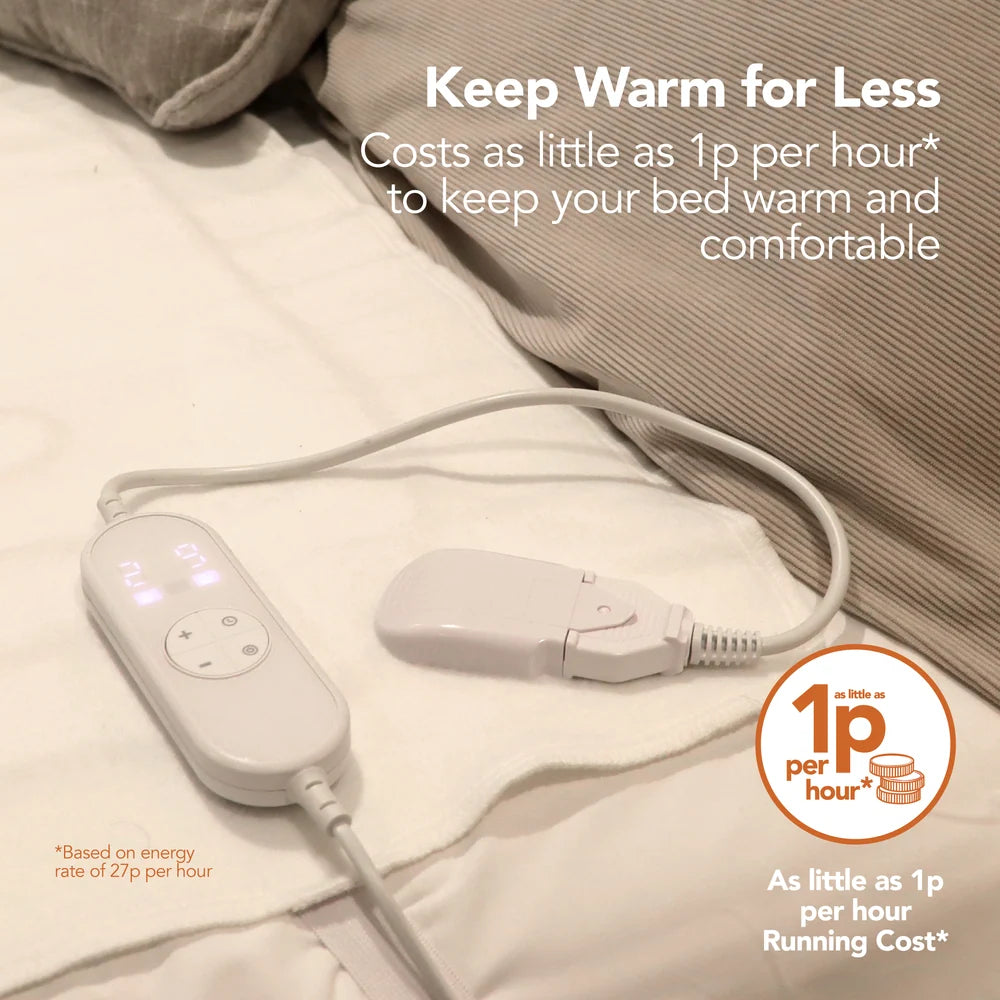 Igenix IGHB00352 Heated Underblanket King 165cm x 137cm White