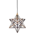 Ilario Small Star Pendant Antique Brass GlassAntique Brass