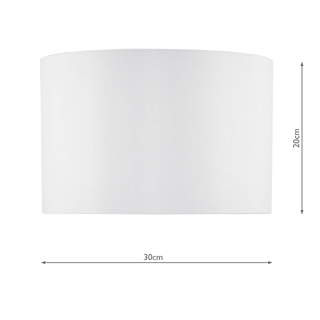 Innsbruck Ivory Faux Silk Oval Shade 30cm<br>Ivory