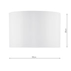 Innsbruck Ivory Faux Silk Oval Shade 30cm<br>Ivory