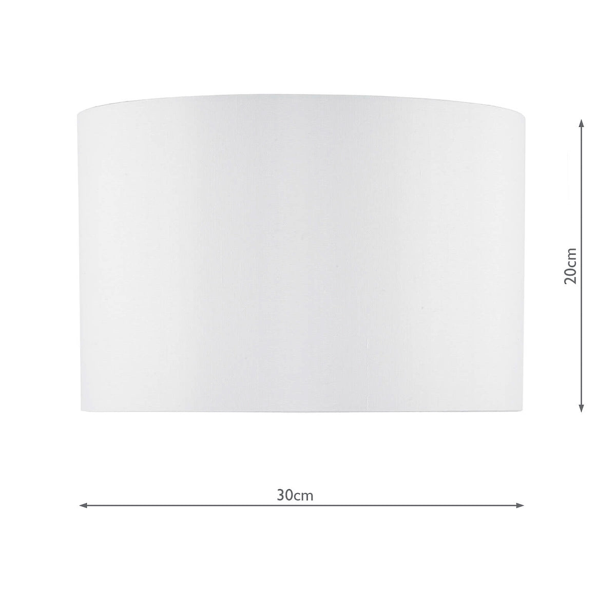 Innsbruck Ivory Faux Silk Oval Shade 30cm<br>Ivory