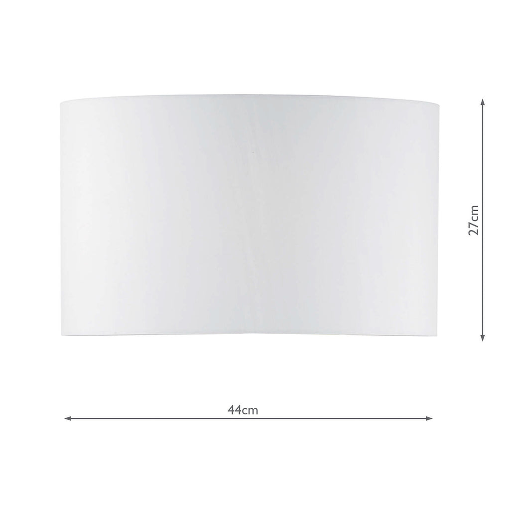 Innsbruck Ivory Faux Silk Oval Shade 44cm<br>Ivory