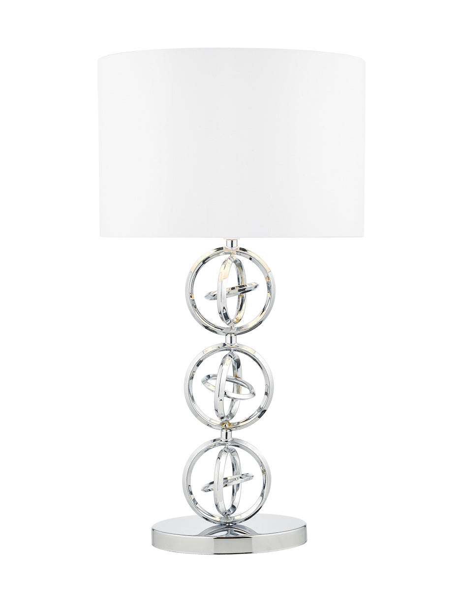 Innsbruck Table Lamp Polished Chrome With Shade <br>Polished Chrome