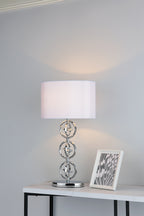 Innsbruck Table Lamp Polished Chrome With Shade <br>Polished Chrome