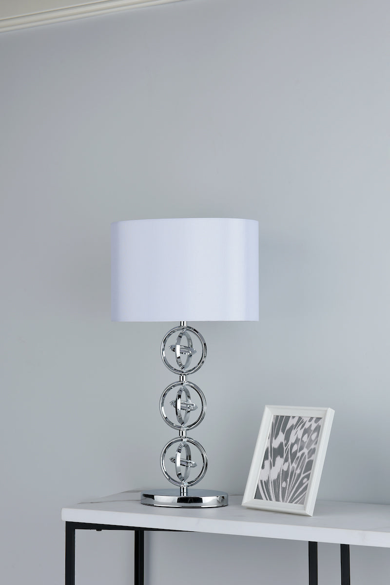Innsbruck Table Lamp Polished Chrome With Shade <br>Polished Chrome