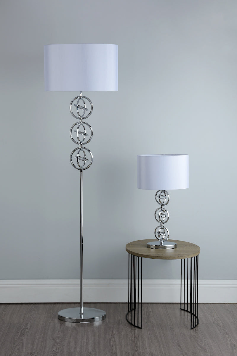 Innsbruck Table Lamp Polished Chrome With Shade <br>Polished Chrome