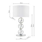 Innsbruck Table Lamp Polished Chrome With Shade <br>Polished Chrome