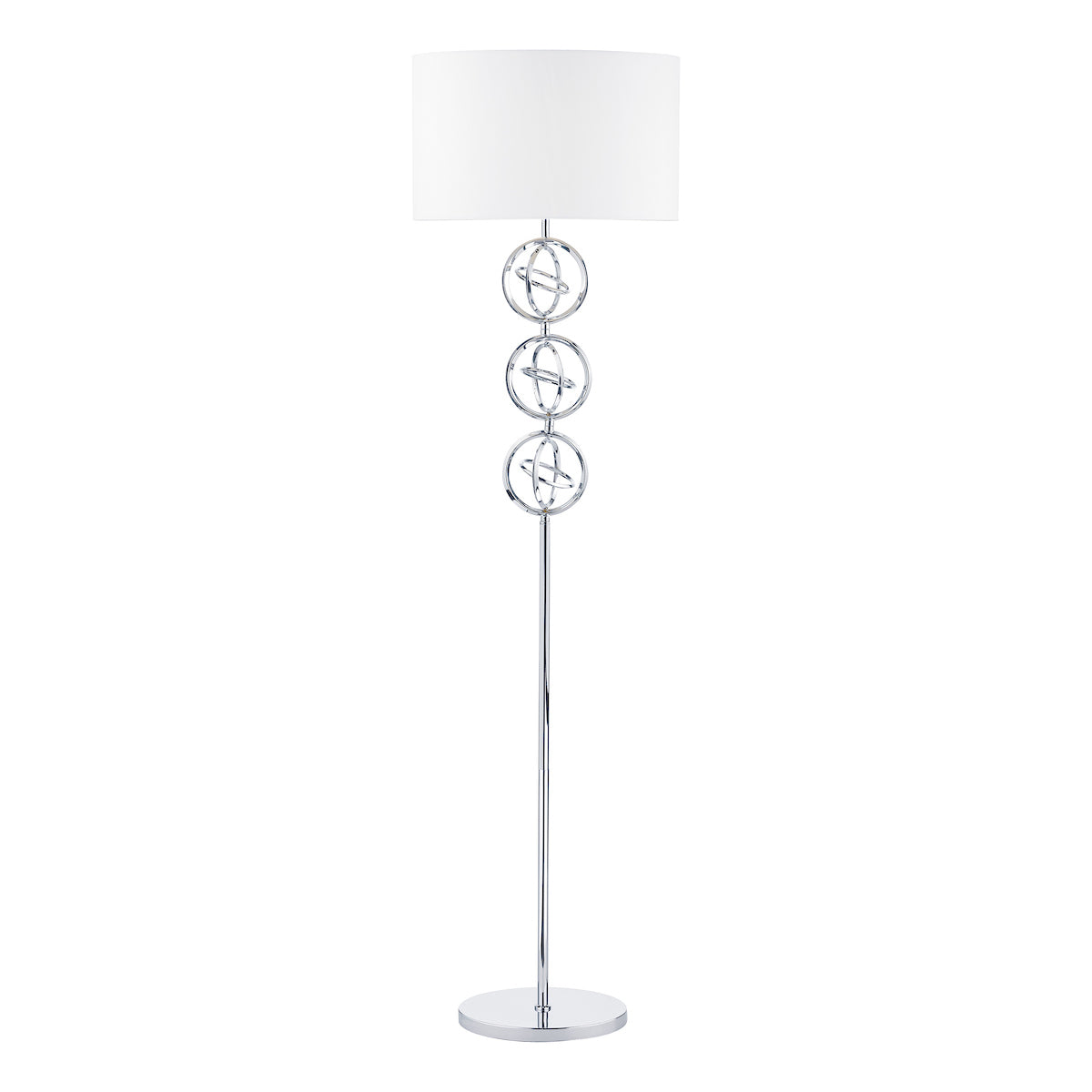 Innsbruck Floor Lamp Polished Chrome With Shade <br>Polished Chrome