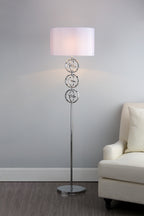 Innsbruck Floor Lamp Polished Chrome With Shade <br>Polished Chrome