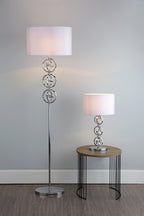Innsbruck Floor Lamp Polished Chrome With Shade <br>Polished Chrome