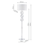 Innsbruck Floor Lamp Polished Chrome With Shade <br>Polished Chrome