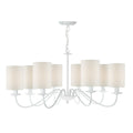 Irwin 8 Light Pendant Dual Mount White<br>Matt White