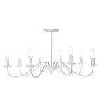 Irwin 8 Light Pendant Dual Mount White<br>Matt White