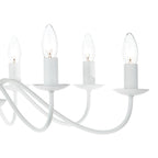 Irwin 8 Light Pendant Dual Mount White<br>Matt White