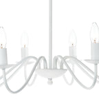 Irwin 8 Light Pendant Dual Mount White<br>Matt White