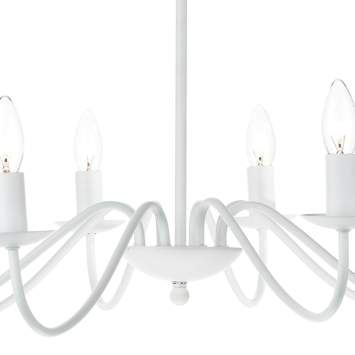 Irwin 8 Light Pendant Dual Mount White<br>Matt White